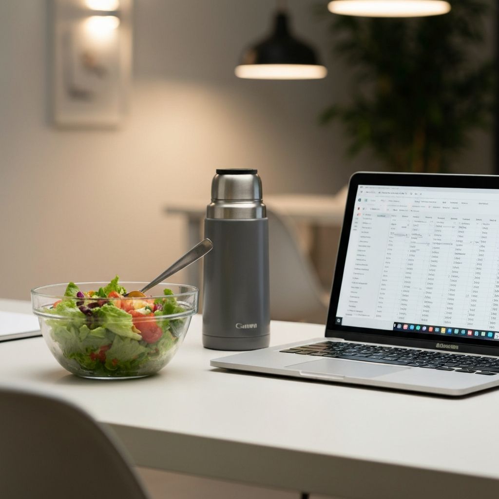 Pausa de mediodía en el trabajo
